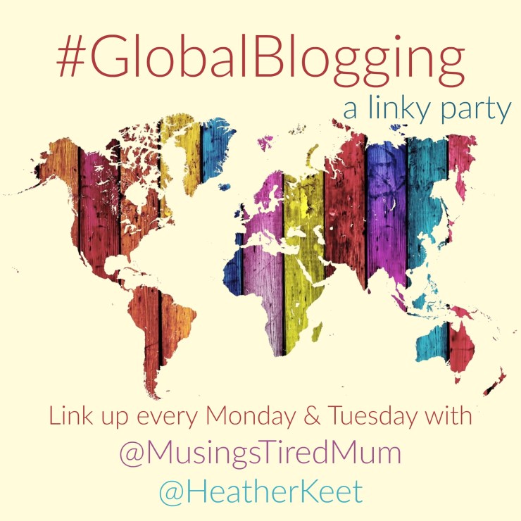 A text box that says #GlobalBlogging