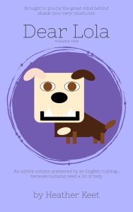 A photo of the Dear Lola book cover, showing a cartoon Lola