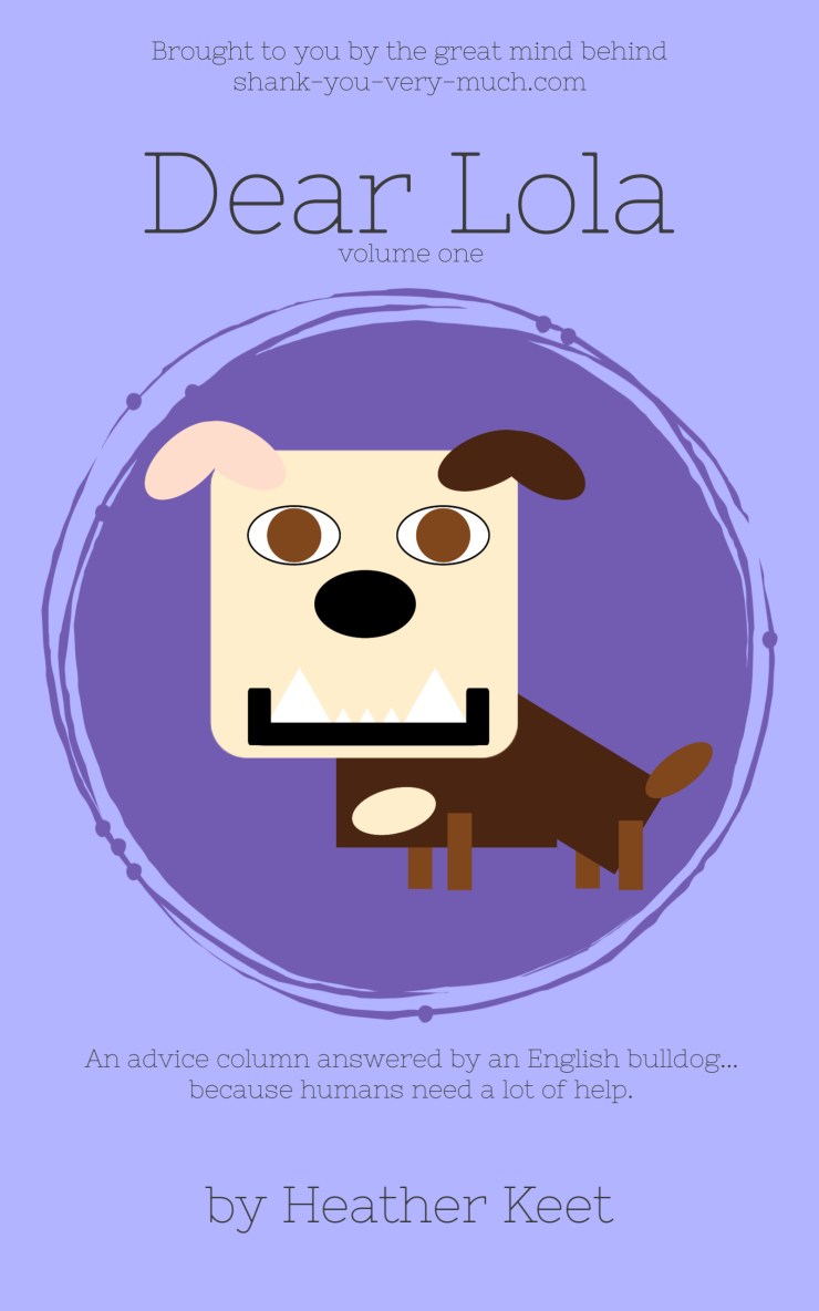 A photo of the Dear Lola book cover, showing a cartoon Lola